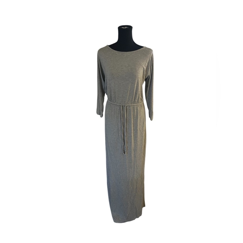 OLD NAVY Long-Sleeved Heather Gray Maxi Dress EUC
